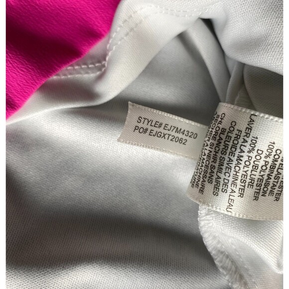 Eliza J Dress Women's 2 Gray Pink Shift Geometric 1/2 Sleeve Art Deco 60's Mod - Picture 10 of 14